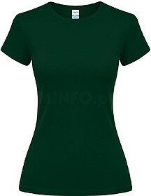 T-Shirt Mulher Cor Epika 100% Algodão Ring Spun, Single Jer...