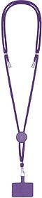 Lanyard Suporte Zaret Poliéster/ ABS ROXO S/T