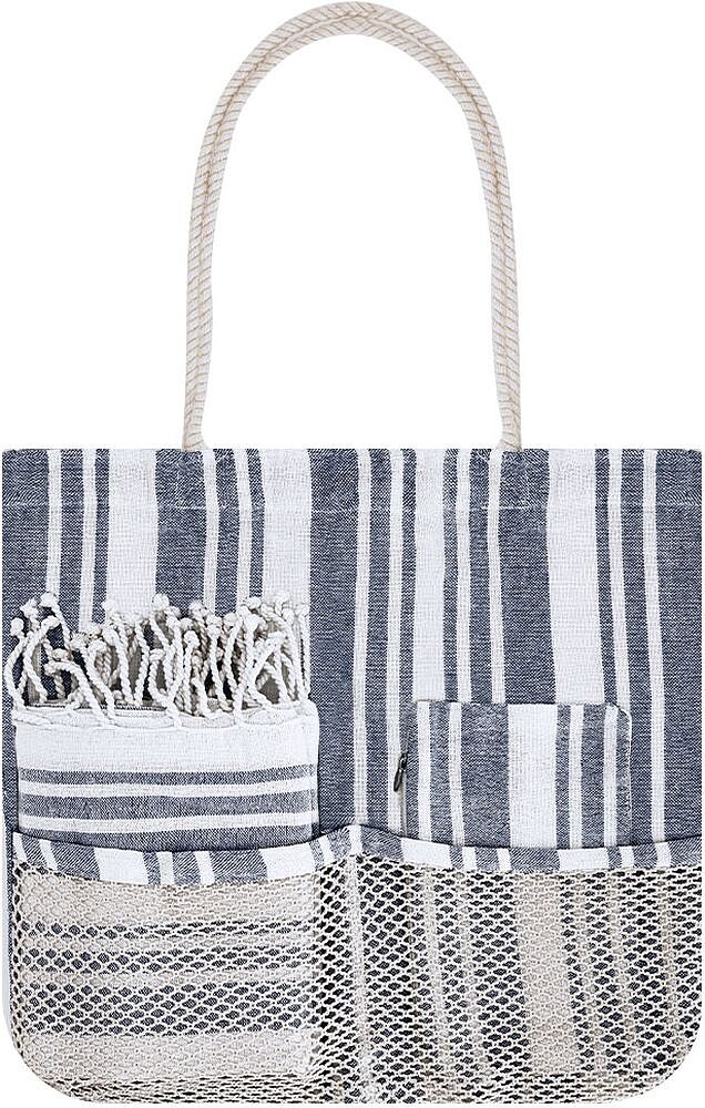 Set Bekoran 60% Algodão/ 40% Poliéster 180 g/ m2 Bolsa, Nécessaire e Pareo 22095