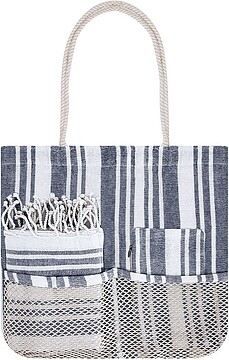 Set Bekoran 60% Algodão/ 40% Poliéster 180 g/ m2 Bolsa, Nécessaire e Pareo 22095