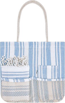 Set Bekoran 60% Algodão/ 40% Poliéster 180 g/ m2 Bolsa, Nécessaire e Pareo 22095
