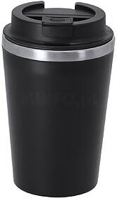 Copo Térmico Relanor PP/ Interior Aço Inox 350 ml PRETO S/...