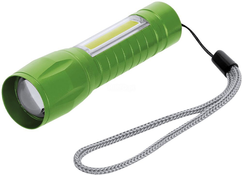 Lanterna Dilrot Alumínio 8 Leds. 10 Luzes COB. 3 Posições de Luz, Fixa e Intermitente. Bateria Recarregável 400 mAh. Função Zoom 22213