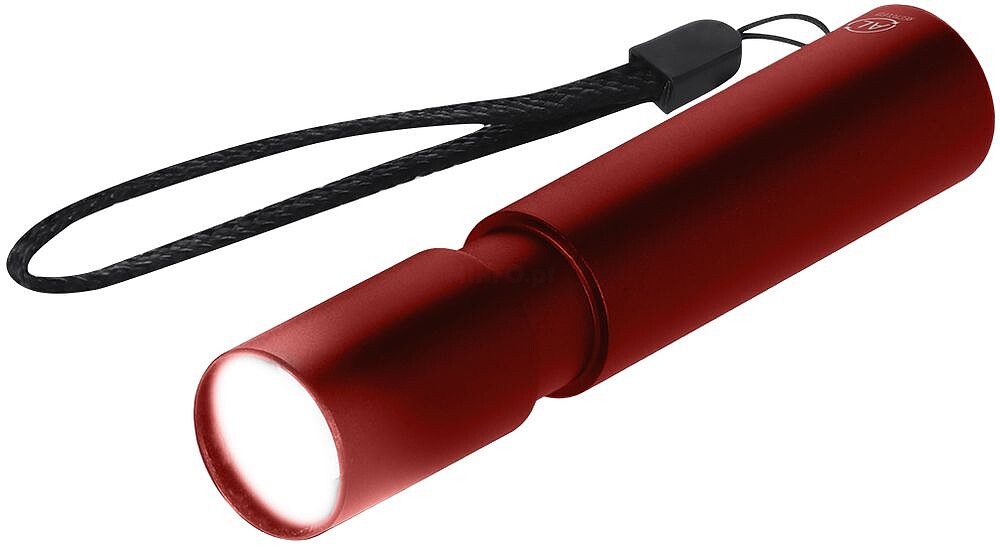 Lanterna Tortol Alumínio Reciclado 1 Luz COB. 3 Posições de Luz, Fixa e Intermitente. Bateria Recarregável 400 mAh. Função Zoom 22296