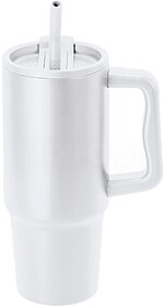 Caneca Térmica Yukon Aço Inox Reciclado 900 ml BRANCO S/T