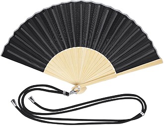 Leque Crusoe Bambu/ Poliéster PRETO S/T