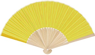 Leque Mynor Bambu/ Poliéster AMARELO S/T