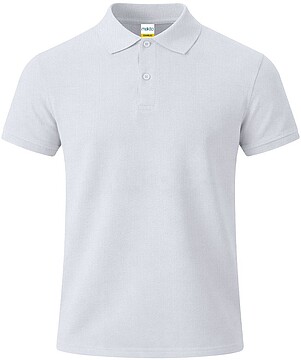 Polo Criança Branco Charles 100% Algodão Ringspun, Piqué 180 g/ m2 22340