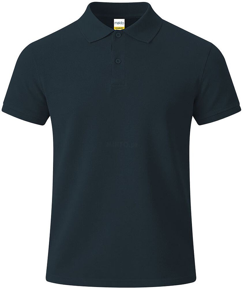 Polo Criança Cor Charles 100% Algodão Ringspun, Piqué 180 g/ m2 22341