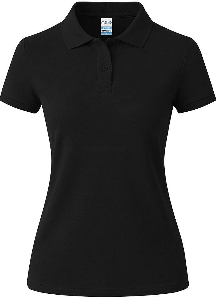 Polo Mulher Cor Charles 100% Algodão Ring Spun, Piqué 180 g/ m2 22343