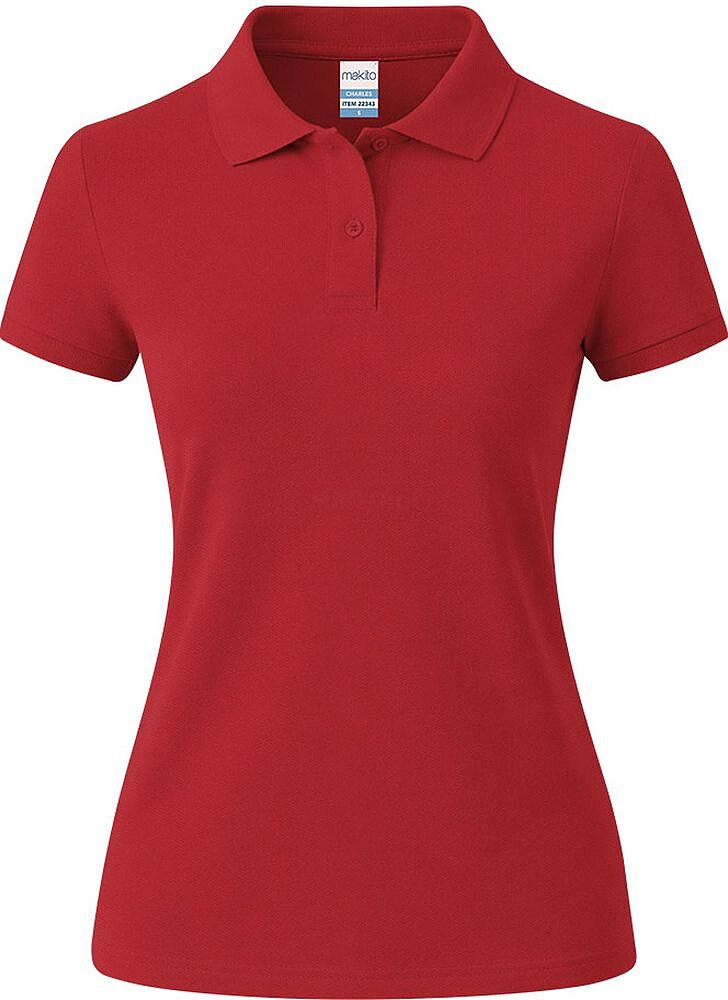 Polo Mulher Cor Charles 100% Algodão Ring Spun, Piqué 180 g/ m2 22343