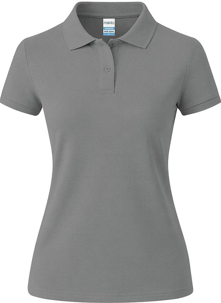 Polo Mulher Cor Charles 100% Algodão Ring Spun, Piqué 180 g/ m2 22343