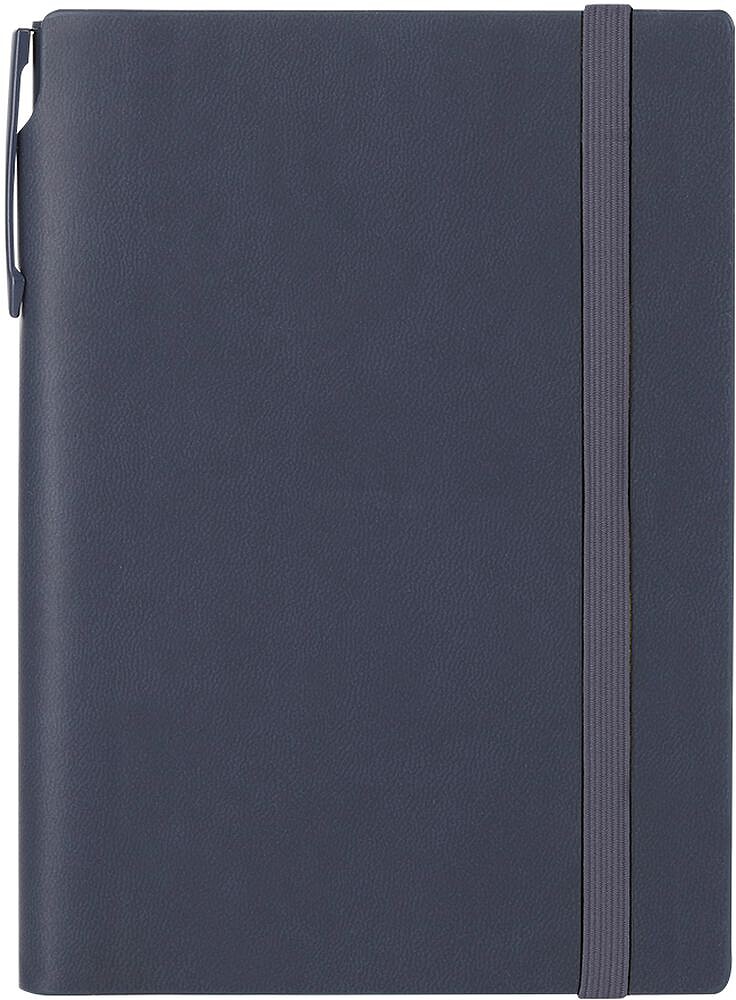 Set Sphere Bloco de Notas PU Reciclada. Capa Rígida. 96 Folhas. Esferográfica Alumínio Reciclado. Acabamento Aborrachado 22414
