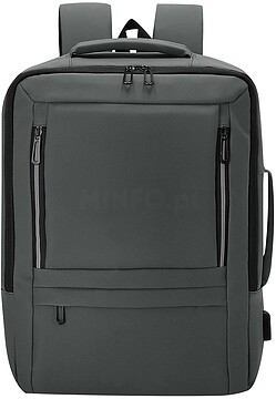 Mochila Javelin PU Extensível. Acolchoada. Bolso Acolchoado para Portátil e Tablet. Conexão 22449