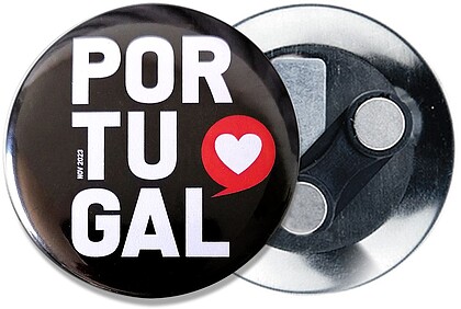 Badge double magnet 50 Crachá de 50mm com iman duplo roupa MV700076
