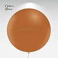 Biogiant : P45_Castanho 2F1 Balão HG3fti personalizado, 2 faces 1 cor MVHG3FT21452F1