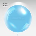Biogiant : M89_Azul Celeste 4F1 Balão HG3fti personalizado cores metálicas, 4 faces 1 cor MVHG3FTM41894F1