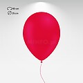 Smallon : P25_Vermelho 1F1 Balão HG80i personalizado, 1 face 1 cor MVHG80I11251F1