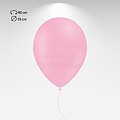 Smallon : P28_Rosa Claro 1F1 Balão HG80i personalizado, 1 face 1 cor MVHG80I11281F1