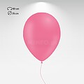 Smallon : P29_Rosa 1F2 Balão HG80i personalizado, 1 face 2 cores MVHG80I12291F2