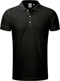RU566M Polo Stretch de homem tam: L cor: Black : Russell