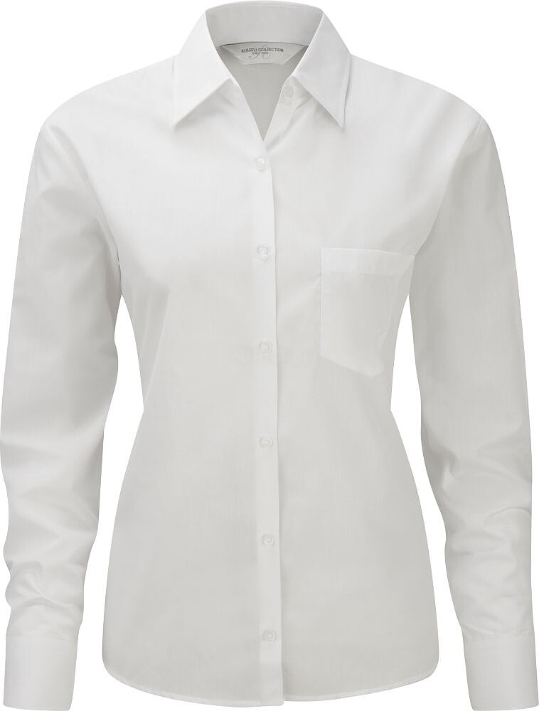 Camisa de senhora em popeline de manga comprida RU934F