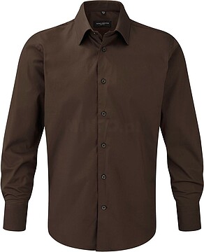 Camisa justa de manga comprida RU946M