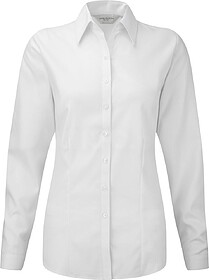 RU962F Camisa de senhora de manga comprida Herringbone tam: ...