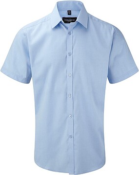 Camisa de homem de manga curta Herringbone RU963M