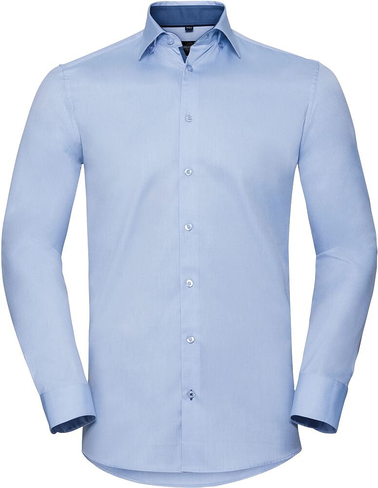 Camisa de manga comprida Herringbone RU964M
