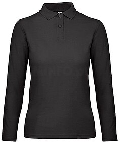 PWI13 Polo Manga Comprida B&C ID.001 Women 180g - 100% Algod...