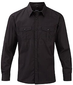 R-918M Camisa Manga Comprida Homem - 100% Sarja - Algodão S...
