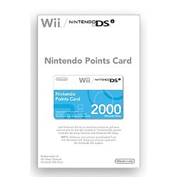 Nintendo Points Card - 2000 Pontos (con)