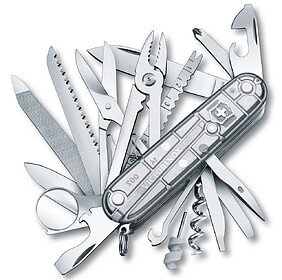 1.6794.T7 : Swiss Army knife SWISS CHAMP, Translucent