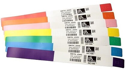 Z BAND ULTRA SOFT COATED 1X11IN : WRISTBAND 175/ROLL 6/BOX YELLOW