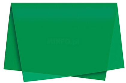 alt-12311162 : Papel Seda 51x76cm Pack 25 Folhas Verde Forte