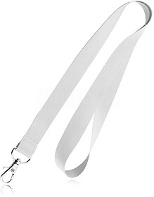 14076400U Polyard : Branco U Lanyard em poliéster e mosquet...