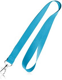 14076462U Polyard : Azul Claro U Lanyard em poliéster e mos...