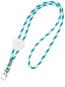 14082062U Lapely : Azul Claro U Lanyard tubular em terylene ...