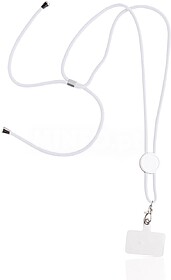 14086400U Daily : Branco U Lanyard porta-telemóvel em RPET