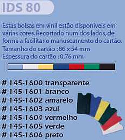 Porta Cartões Rigido Transparente c/ Fundo Transparente 86 ...