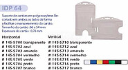 Idp 64H- Porta Cartoes Rigido de Polipropileno de Face Aberta - Translúcido 1 unidade 145-5700