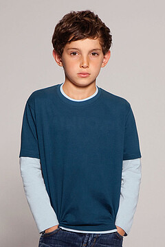 HM44 : Skater Boy Layered Top : COL : XS-L