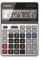 Calculadora de Mesa Canon TS-1200TSC com Ecrã LCD Ajustável de 12 Dígitos - Realiza Cálculos de Custos, Preços de Venda e Margens de Lucro - Alimentação Solar e Pilhas - Cor Preto/Prata 2468C002AA