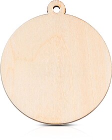 37069638U Bambmedal : Castanho Claro U Medalha em bamboo