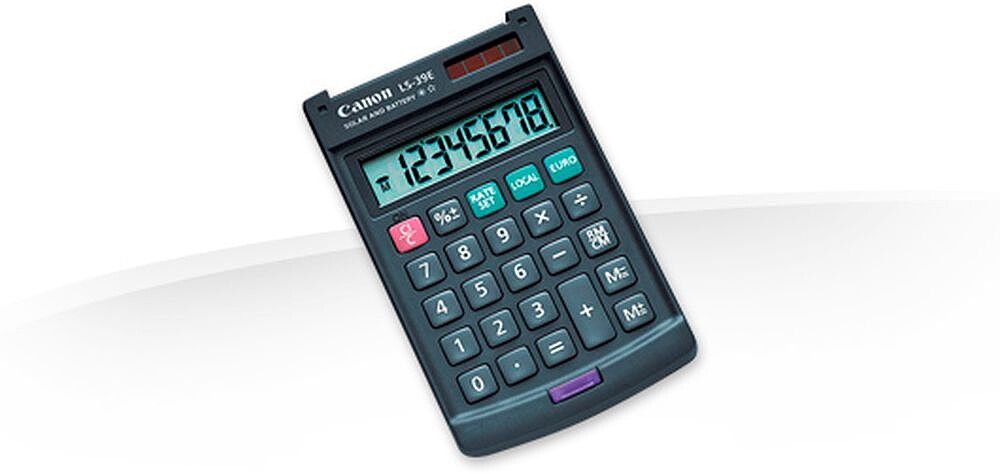 Calculadora Canon de bolso LS-39E - DBL - 8 dígitos 4046A014AA