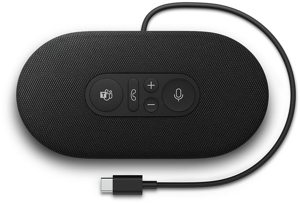 Coluna de som USB-C Black - ideal para reuniões do Microsoft Teams, chamadas nítidas e fiáveis, e uma excelente qualidade de som para ouvir música 8L2-00005