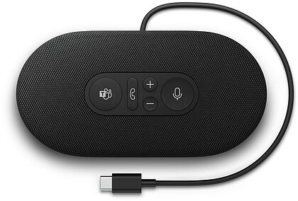 8L2-00005 : Coluna de som USB-C Black - ideal para reuniões do Microsoft Teams, chamadas nítidas e fiáveis, e uma excelente qualidade de som para ouvir música