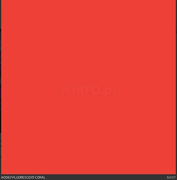 PS Film A0067 Coral Fluorescent 500mm x 5m