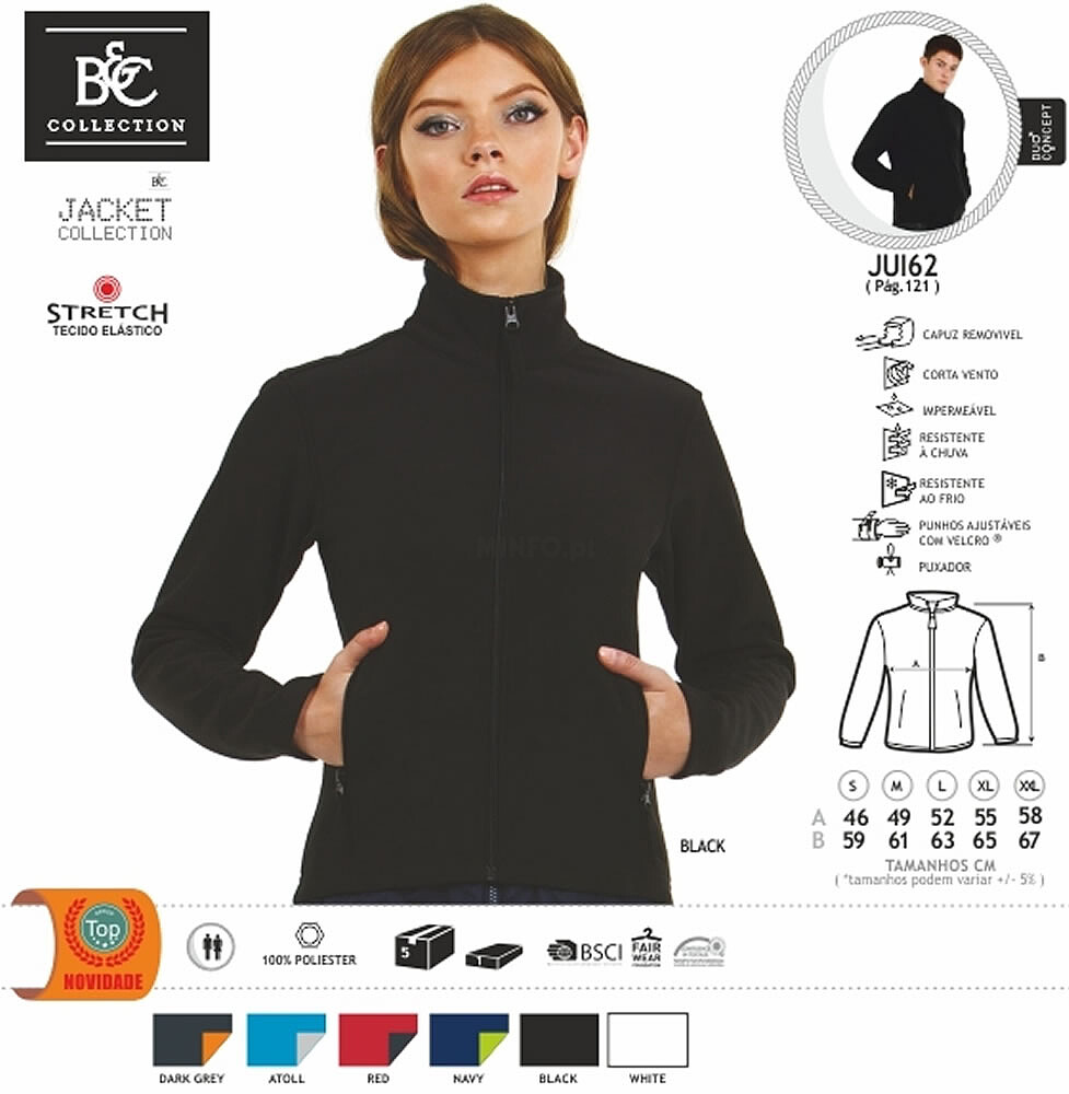 Blusão B&C ID.701 Softshell/Women : pag.128/16